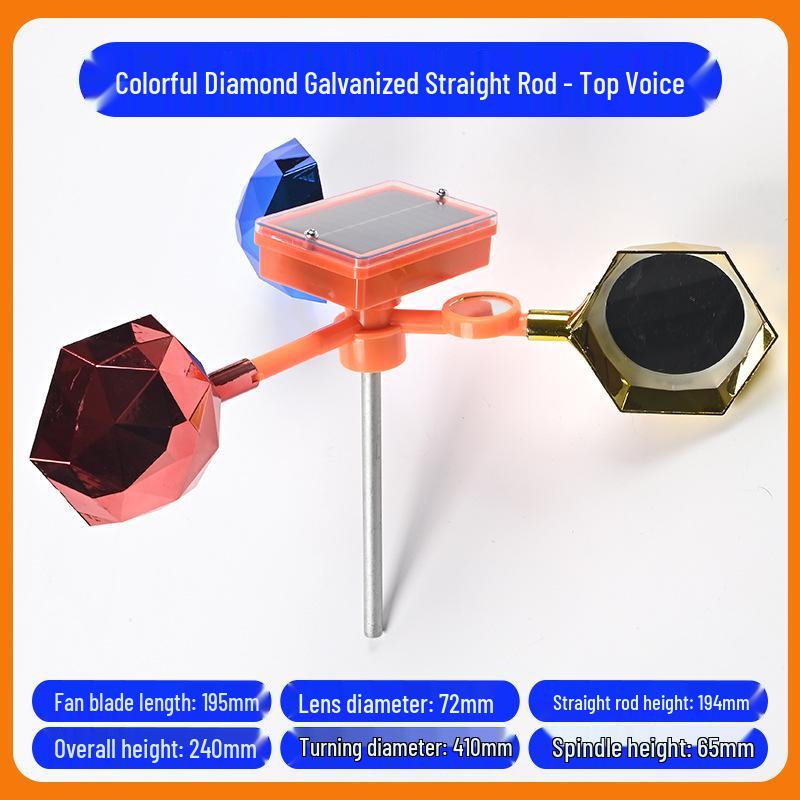 Solar-Powered Reflective Bird Repeller for Farms & Orchards