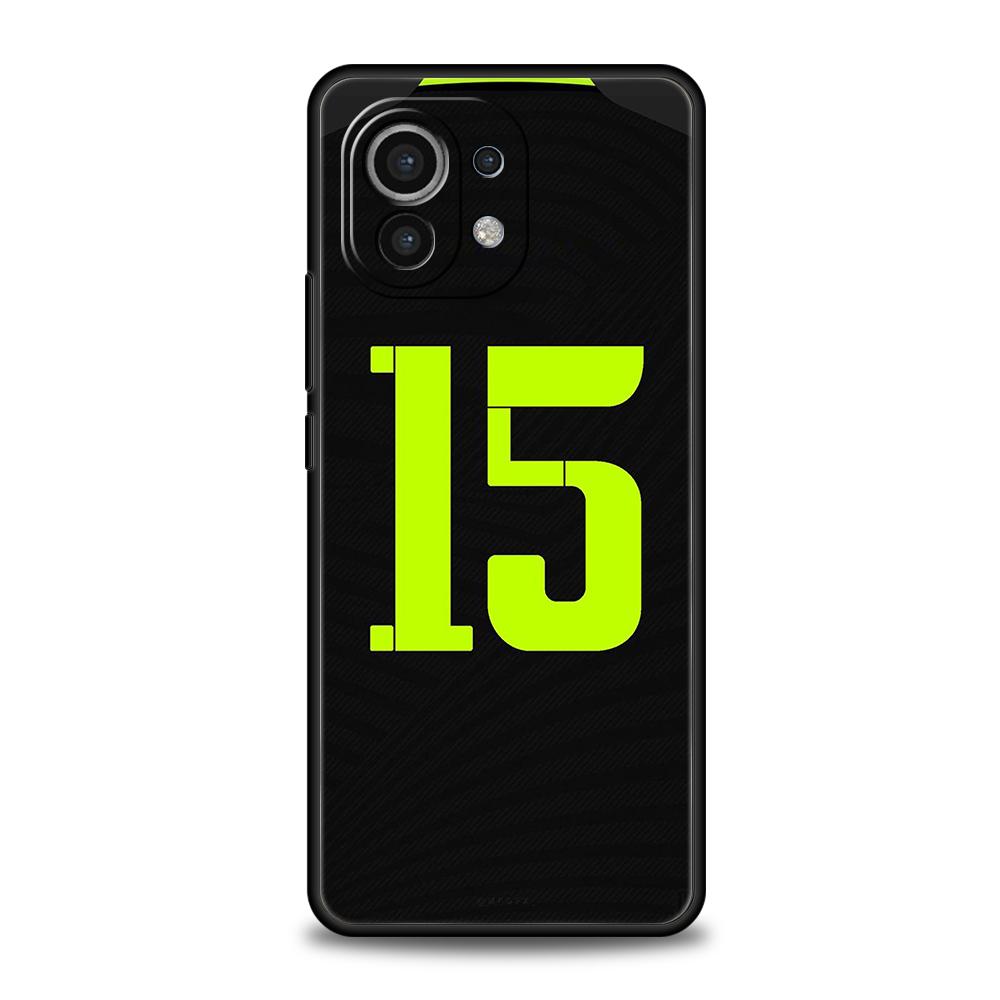 FootBall Number Phone Case For Xiaomi Mi X3 X4 NFC F3 M3 M4 GT Note 9T 10T 10 11 Ultra 11T 12 12T Pro Lite 5G Silicone Shell Bag