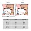 Bubu Dudu Cute Cartoon Bear Pillow Case  Comfy Pillow Cover Vintage Pillowcases For Chair Sofa Home Decor