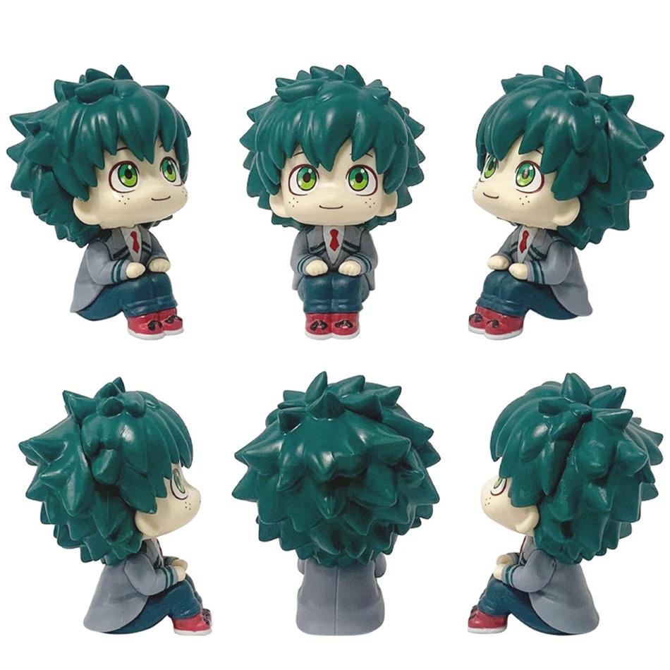 Hot Anime My Hero Academia Midoriya Izuku Bakugou Katsuki Ochaco Uraraka Anime Figure Q Versio Toys For Kids Christmas Toy Gifts
