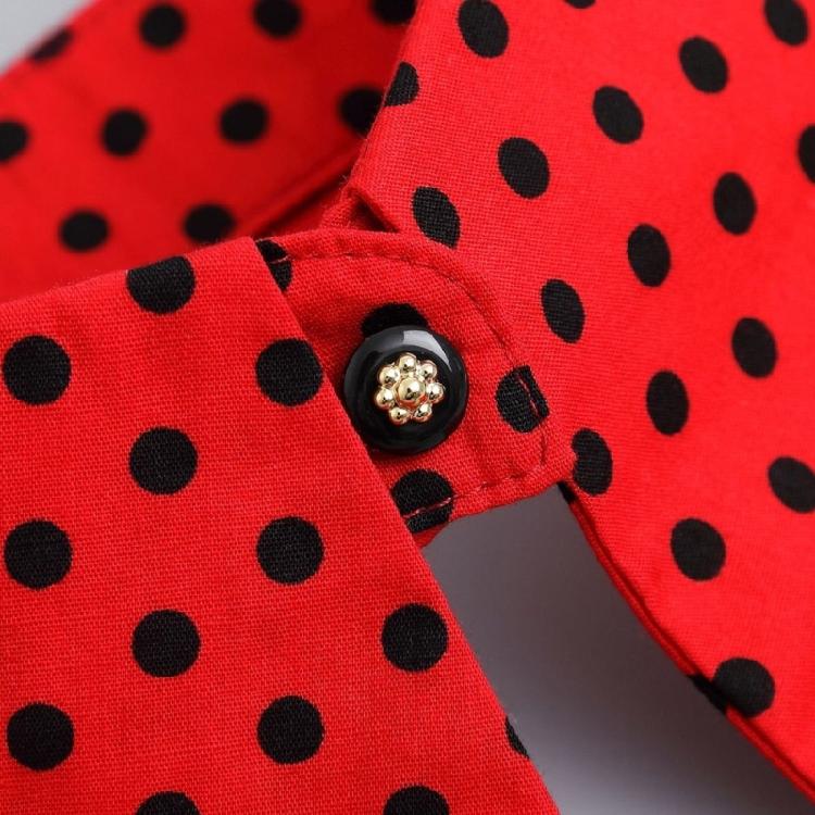 Mode Revers Faux Kragen Dekorative Kragen für Kleid Abnehmbar Gepunkteter Falscher Kragen Damen Halbshirt Oberteil Bluse Kragen