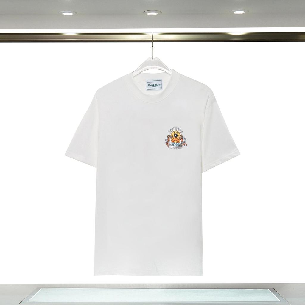 T-shirt Casablanca Stampa Frutta Tropicale Estiva Larga a Maniche Corte