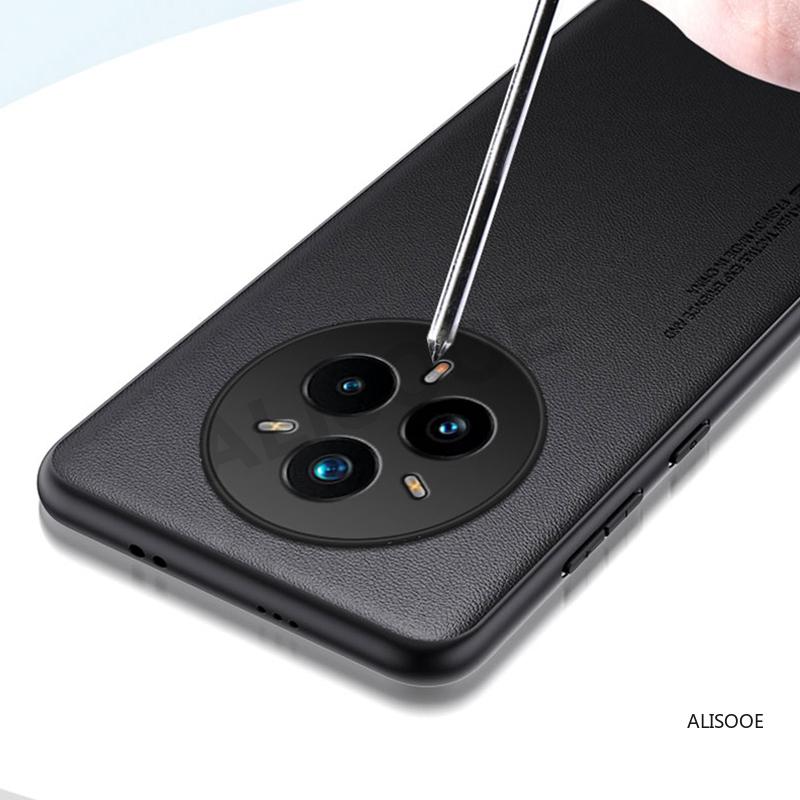 Leather Funda for Realme 14 Pro Plus / 15 Pro Case Luxury Plain Leather Protection Cover Capa for Realme 14 Pro Cases