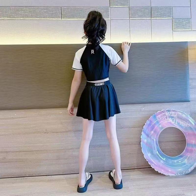 2025 Girls' Princess Style One-Piece Swimsuit for Medium and Large Children