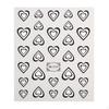 Heart Art Stickers Self Adhesives Decals Design Supplies for Acrylic Nail Decoration