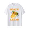 Funny Doner Kebab Graphic T Shirt Unisex Women Casual Cotton Oversized T-shirt Unisex Fashion Vintage Short Sleeve Tees Streetwear
