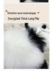Black and White Plush Panda Hugging Pillow – Cute Bedside/ Sofa Cushion with Floral Design for Living Room or Bay Window