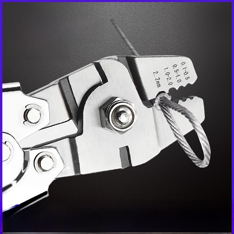 8-Shaped Aluminum Crimping and Wire Cutting Pliers for Stainless Steel and Fishing Hooks