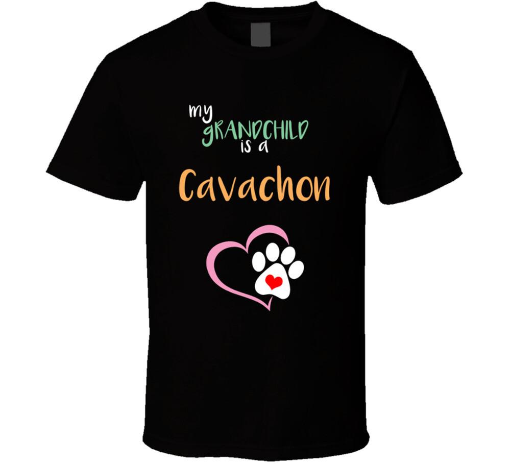 My Grandchild Is A Cavachon Funny Dog Lover T Shirt Mens Womens Tees Top M