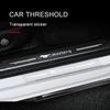 Car Threshold Protector Transparent Decorative Badge Sticker For Ford Mustang ST Line Mondeo Focus Fiesta Escape Kuga Ecosport Ranger EXplorer