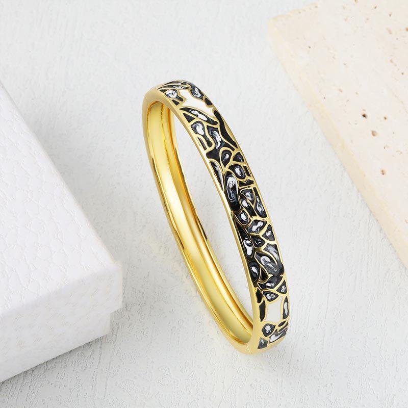Fashionable Enamel Color Scene New Chinese Style Bracelet Women’s National Style Versatile Bracelet