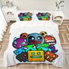 Characters Collage Print 3Pcs Bedding Setduvet Cover With 2 Bedropillowcase Home Birthday Gift