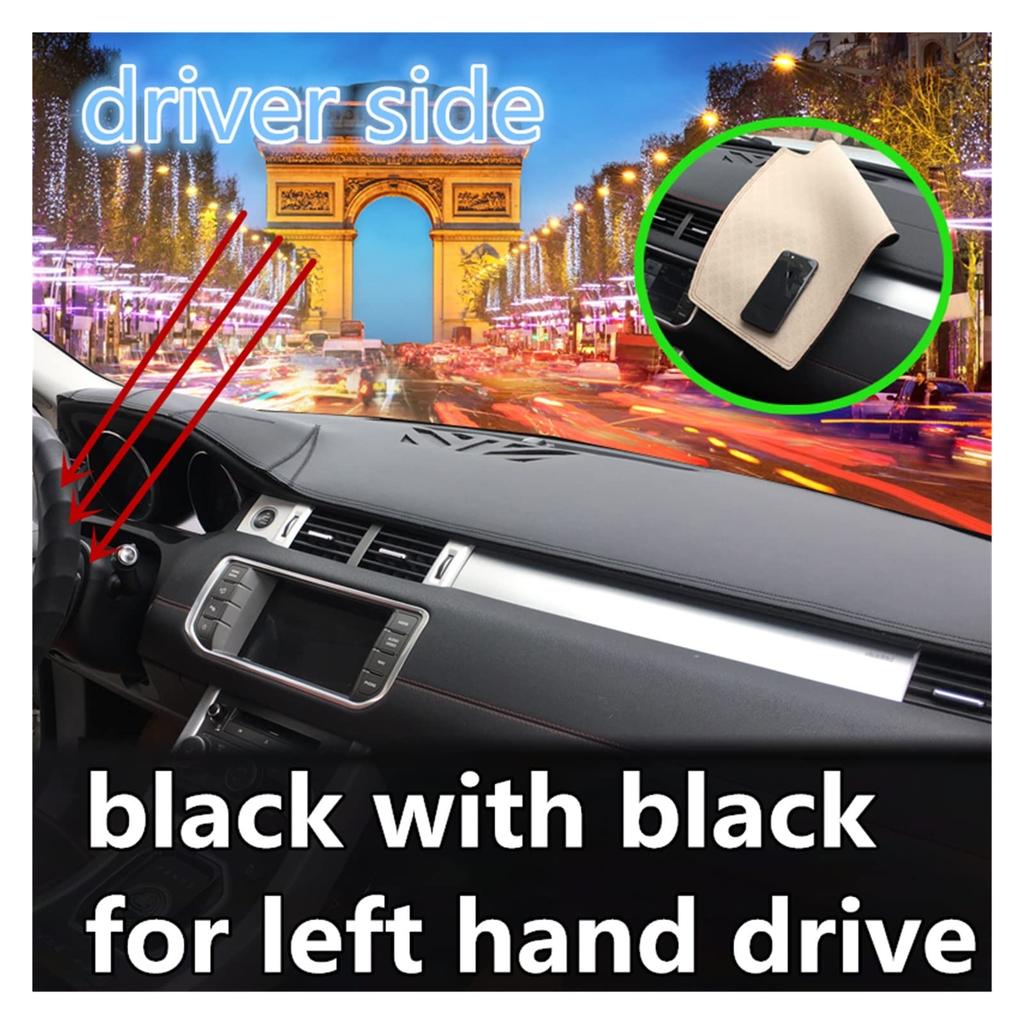 Leather Dash Mat, Dashboard Cover, Sunshade, Carpet, Car Styling Accessories for Nissan Murano Z51 2009 2011 2010 2013 2014 (Color: Full Coffee RHD)