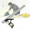 Engineers Combination Carpentry Active Right Angle Ruler Gauging Tool Try Square Corner Ruler