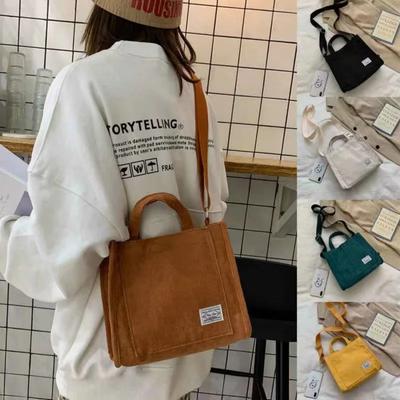 Zipper Shoulder Bag Retro Art Cotton Canvas Handbag Casual Tote Female Eco Crossbody Bag Vintage Messenger Bags