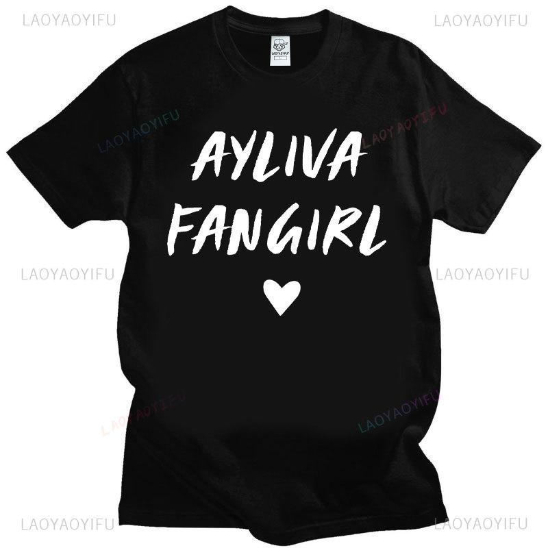Ayliva Cute Girl T-Shirt Fashion Hipster Tee-Shirts Cotton Short Sleeves Vintage Streetwear Tops Summer O-Neck Unisex Camisetas