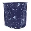 Portable Foldable Bathtub Multipurpose Thicken PVC Eco Friendly Foldable Soaking Tub for Home Shower Stall Star Moon