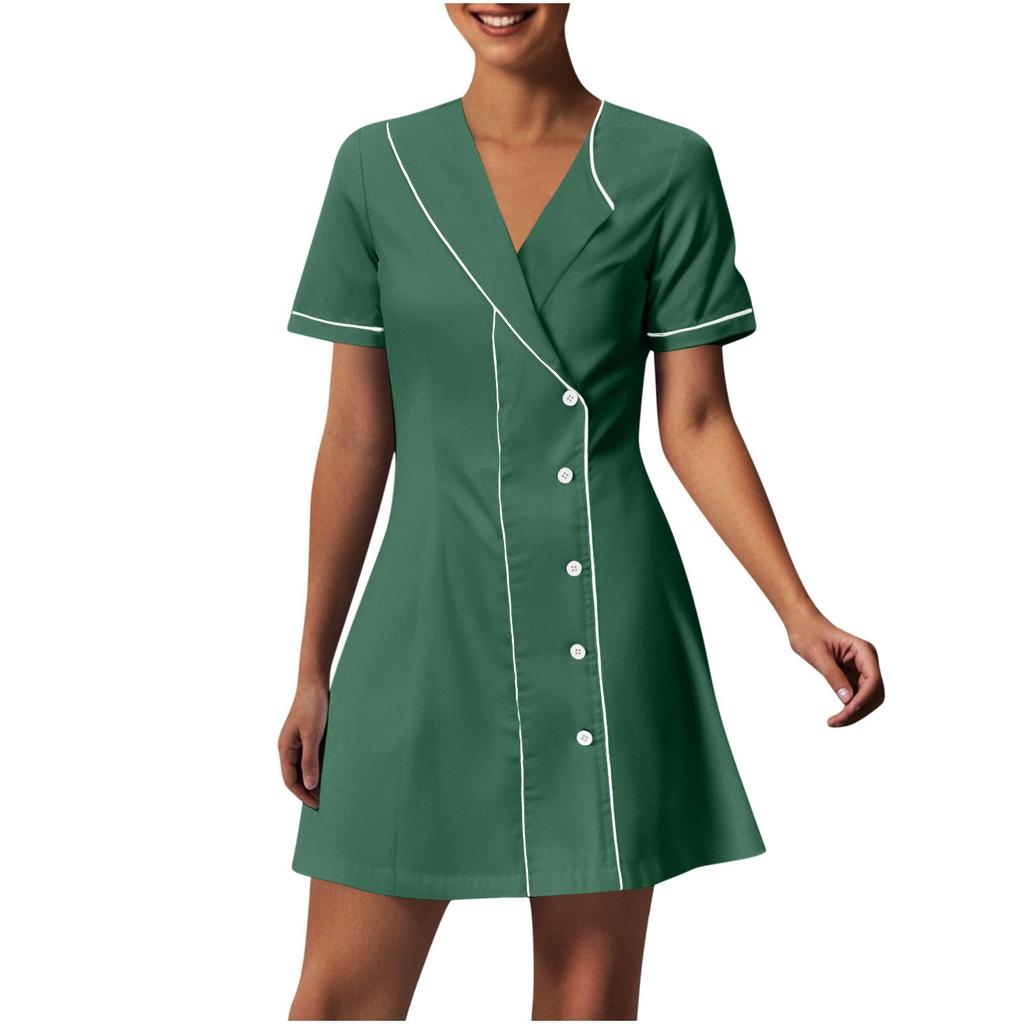 Women's Fashionable Pharmacr Uniform  Uniform Long And Short Sleeve Slim Fit Work Clothes