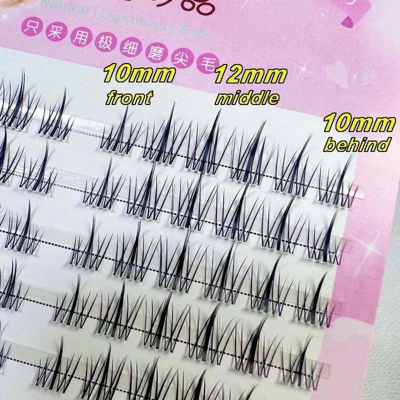 Natürliche Wimpernbüschel DIY Manga Wimpern Transparent Terrier Stränge Wimpern Weiche Falsche Wimpern Wimpern Tägliches Make-Up