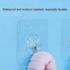1PCS Useful Suction Cup Hook Waterproof Wear-resistant Wall Mount Self-adhesive Bathroom Hook for Living Room Bathroom Closet