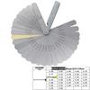0.02-1.0mm Stainless Steel Feeler Gauge Set, 0.05mm Precision, 17 Blades, 100mm Length