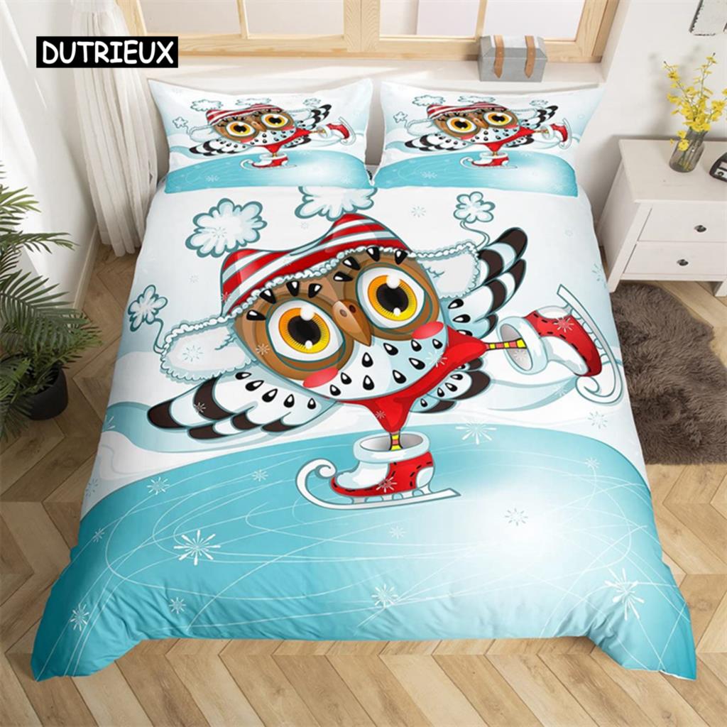 Cartoon Animal Duvet Cover Twin King Cute Cat Bedding Set Microfiber Paw Butterfly Floral Comforter Cover For Kids Girl Bedroom
