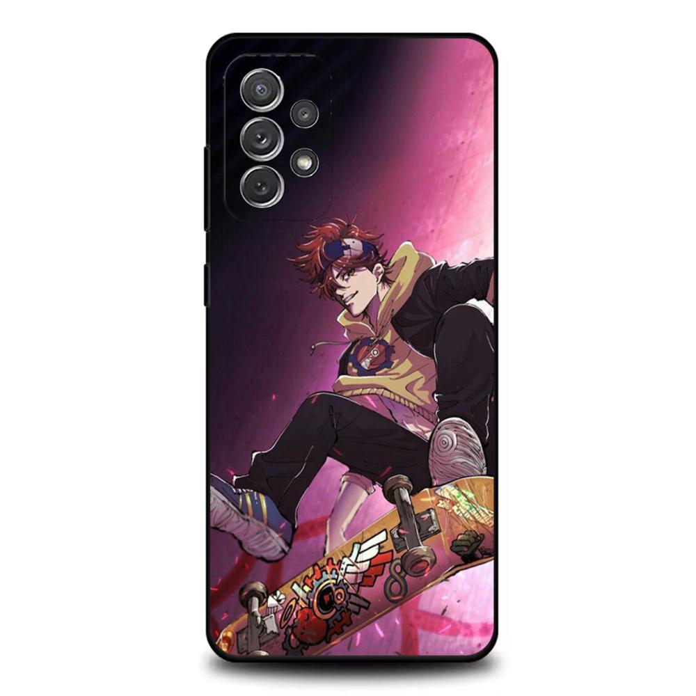 

1PC Anime SK8 The Infinity Phone Case For Samsung S25,S24,S21,S22,S23,S30,Ultra,S20,Plus,Fe,Lite,Note,10,9,5G Black Cover Samsung S25ULTRA