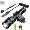 LED Tactical Hunting Flashlight USB Rechargeable Waterproof Torch Lamp