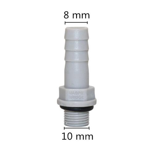 

1/8 ,1/4 thread to 6/8/10/12mm Hose Straight Connector Plastic-Steel Aquarium Air Pump Joint Pipe Adapter