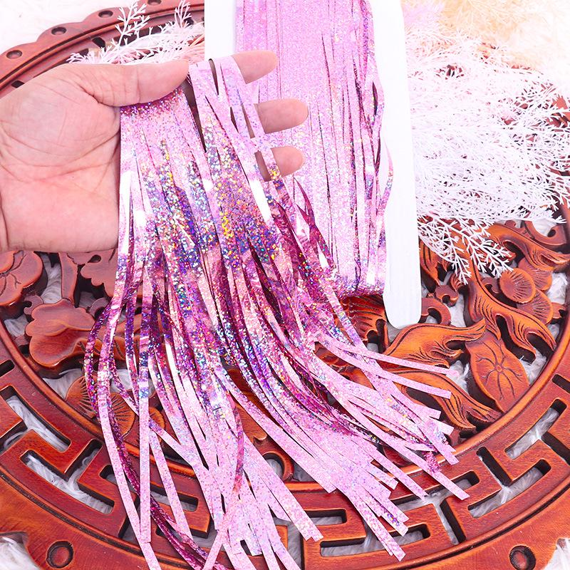2.6m Silk Laser Rain Curtain for Stage & Party Decor