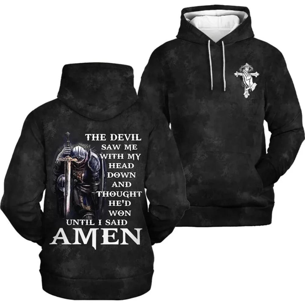 2025 Spring And Autumn God Jesus Graphic Pullovers Animal Lion 3d Printed Hooded Hoodies Sports Casual Daily Unisex Sweatshirts