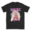 Nicki Minaj Queen of Rap T Shirts Rapper Singer Music Pure Cotton Clothes Funny Short Sleeve Round Neck Tees Printed TShirt