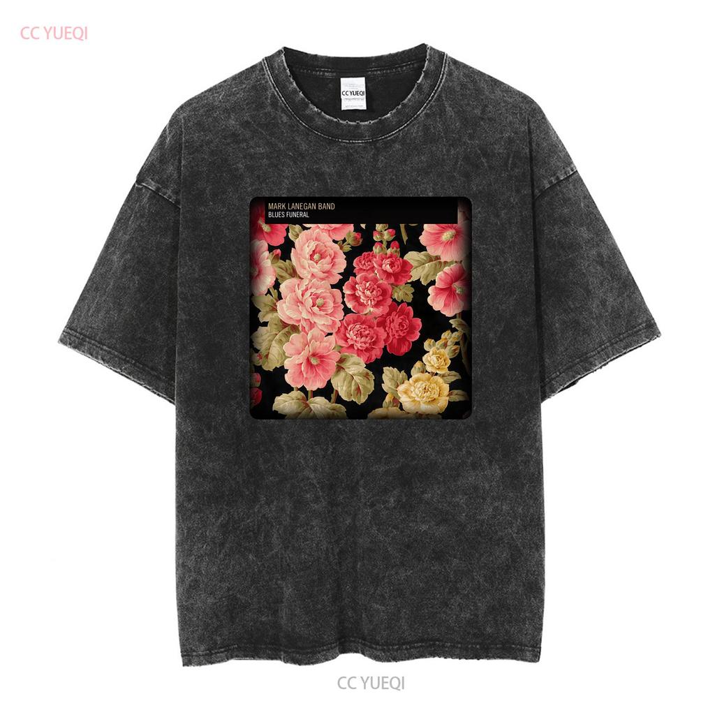 Mark Lanegan Black All Size Cotton T Shirt Vintage Washed Fashion Top For Everyday Wear Unisex Designer Clothes Streetwear