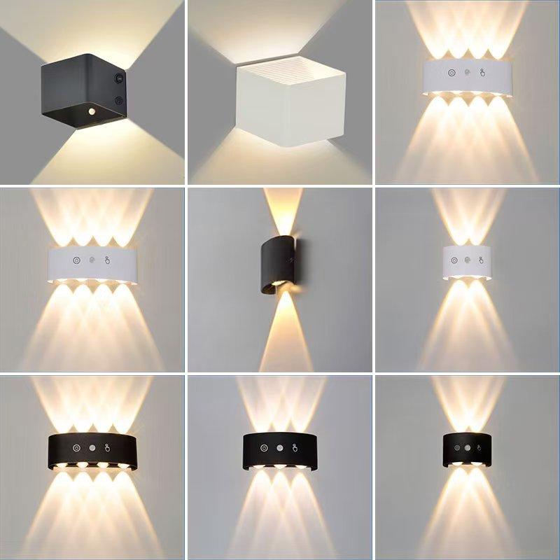 1Pc Charging Induction Wall Lamp Magnetic Suction Lamp Wireless Wall Lamp No Wiring No Punching Bedside Bedroom Night Light Room Induction