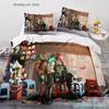 Gaming Valorant Bedding Set Single Twin Full Queen King Size Bed Set Aldult Kid Bedroom Duvetcover Sets 3D Print Anime 034