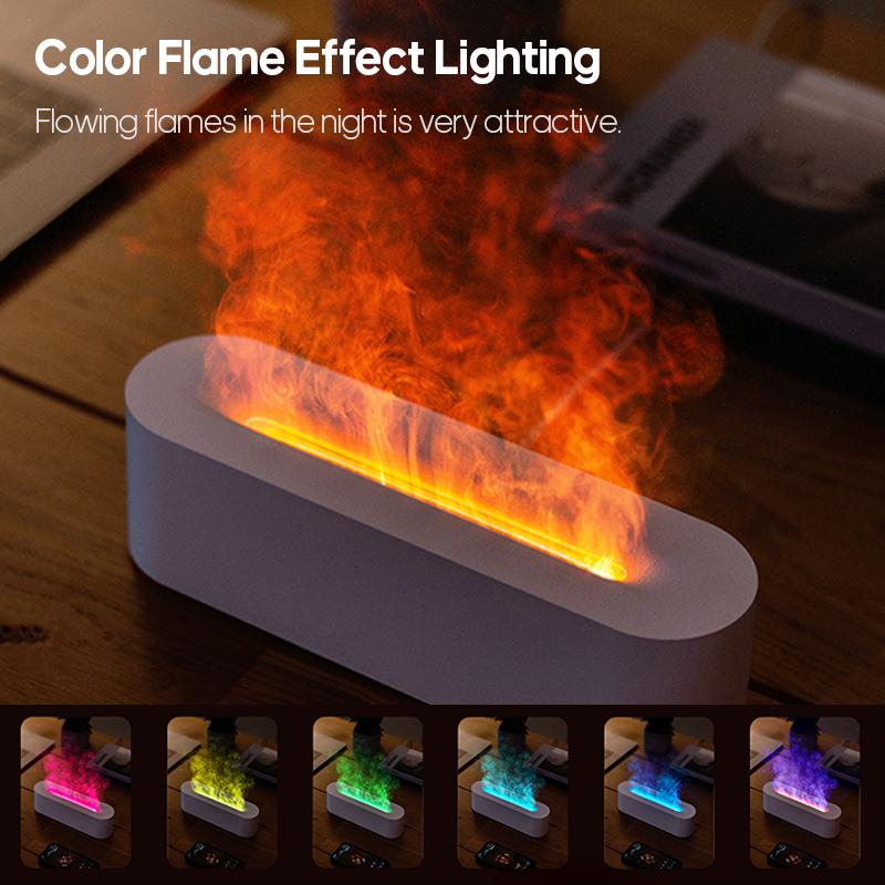Flame Aroma Diffuser Air Humidifier Ultrasonic Cool Mist Maker Fogger LED Essential Oil Difusor Fragrance Home