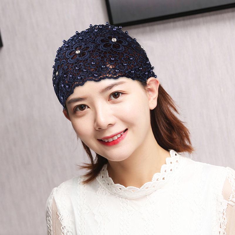 Korean Style Pearl Vintage Flower Headband for Women: 2025 New Hollow Design Hair Accessory