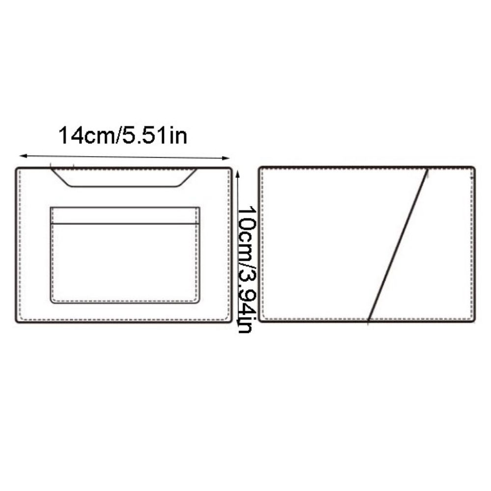 Multifunctional Passport Cover Solid Color Ticket Folder Simple Card Holder Male