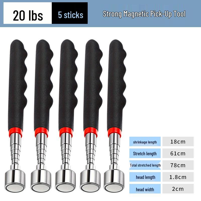 Strong Telescopic Magnetic Pickup Tool - Adjustable Pen-Shaped Rod for Auto Repair