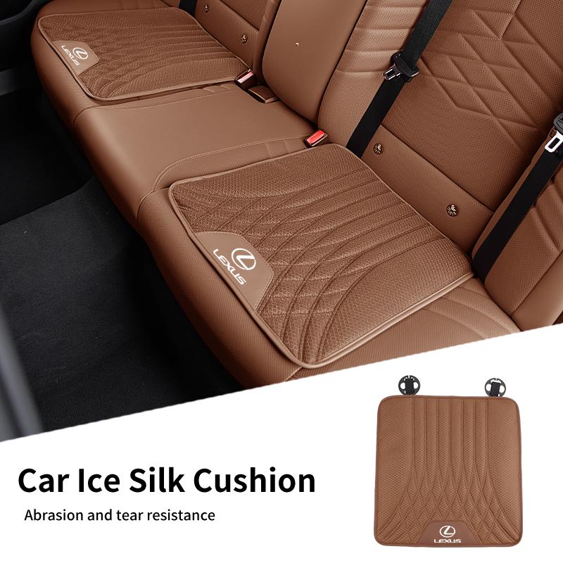 Coussin de siège en soie glacée pour voiture Respirant Antidérapant Housse de siège Accessoires Pour Lexus CT ES GS NX IS250 CT200h IS300h ES300h RX400 HD7