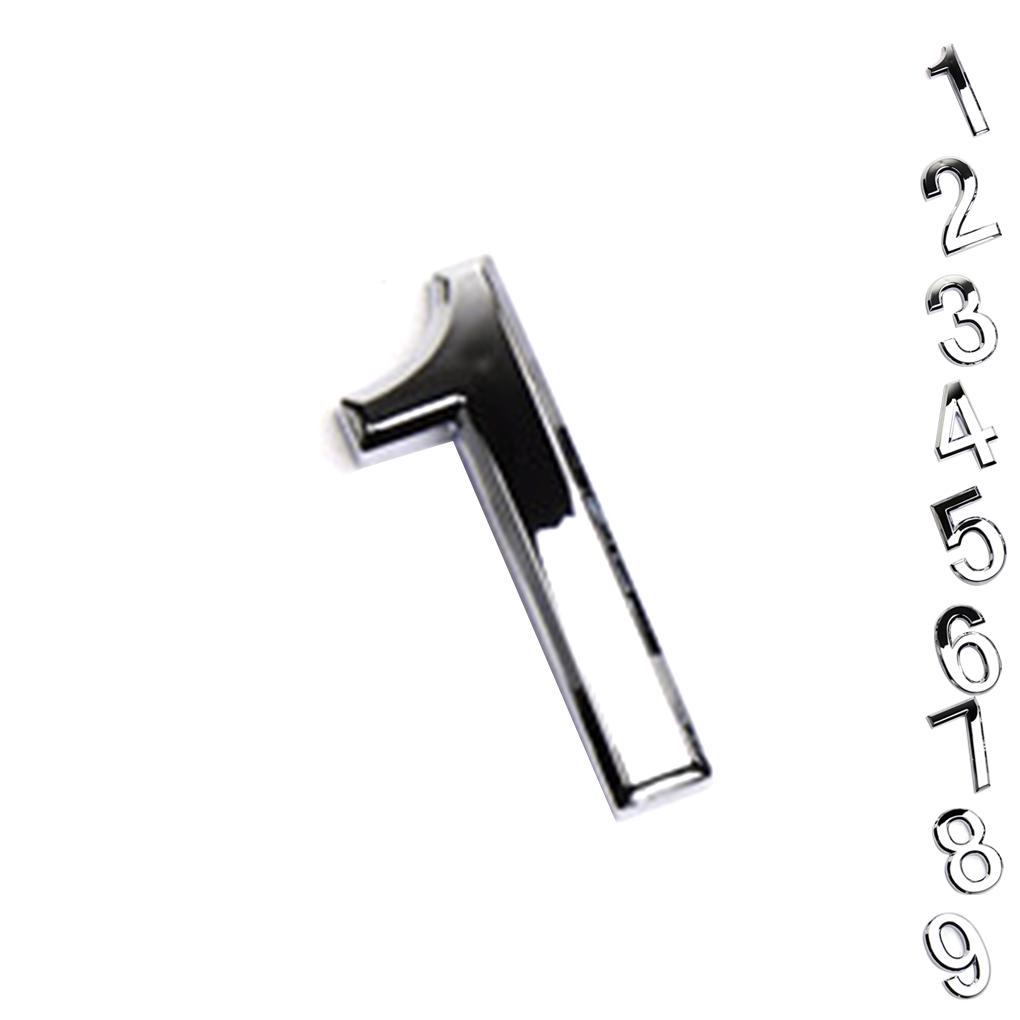 New Arrived Numeral Door Plaque House Sign Plating Gate 0 to 9 Plastic