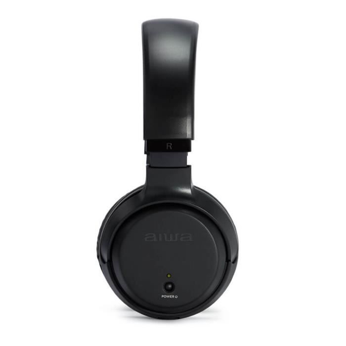 Casque Sans Fil - AIWA - WHF-880 - Noir - Portée 100 M - Station De Charge - PLL