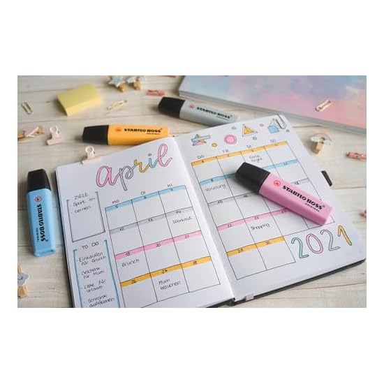 STABILO BOSS Resaltador Pastel Set de 4 Colores 70-4-4