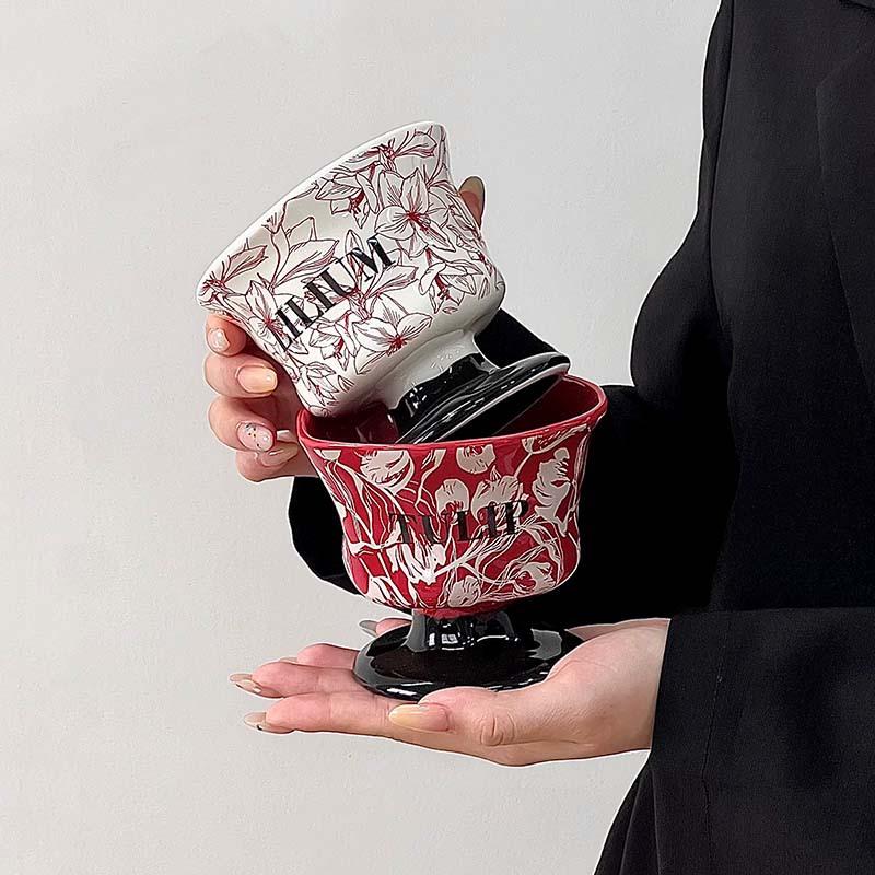 Nový lehký luxusní špičkový neformální hrnek víceúčelová čajová souprava vysokoteplotně pálený podglazurovaný keramický hrnek