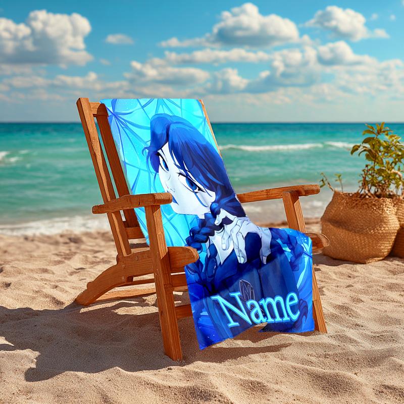 Personalized Customized Proof Beach Towel with Wednesday Addams Pattern - Soft, Absorbent,quick-drying,perfect Swimming,camping&bathing