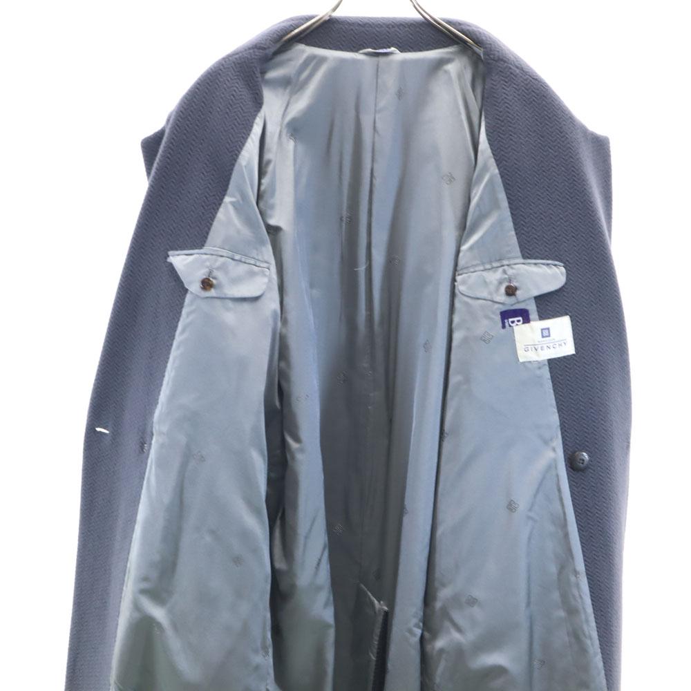 Givenchy 90s Old Herringbone Pattern Wool coat L gray Men's Used
