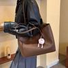 Borsa shopper da donna e ragazza, borsa tote in pelle PU di lusso, grande capacità, borsa a mano, borsa a tracolla di qualità