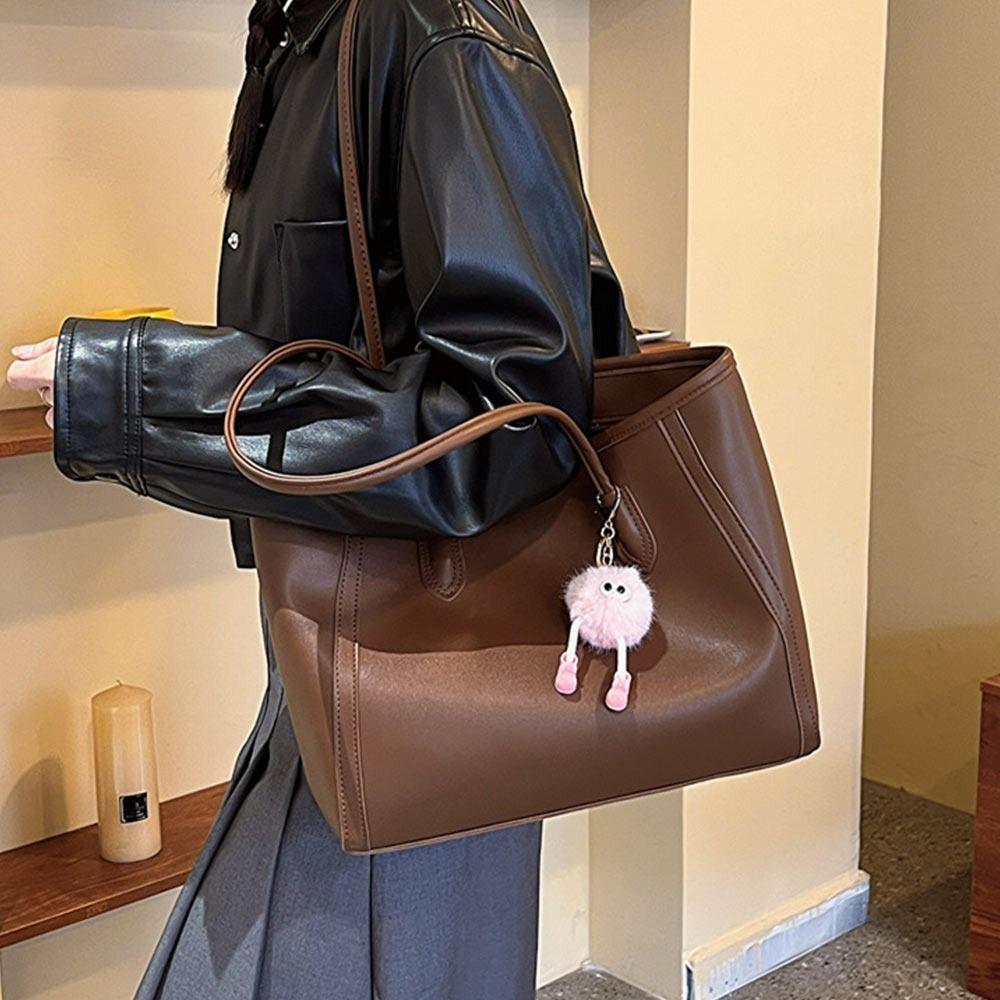 Borsa shopper da donna e ragazza, borsa tote in pelle PU di lusso, grande capacità, borsa a mano, borsa a tracolla di qualità
