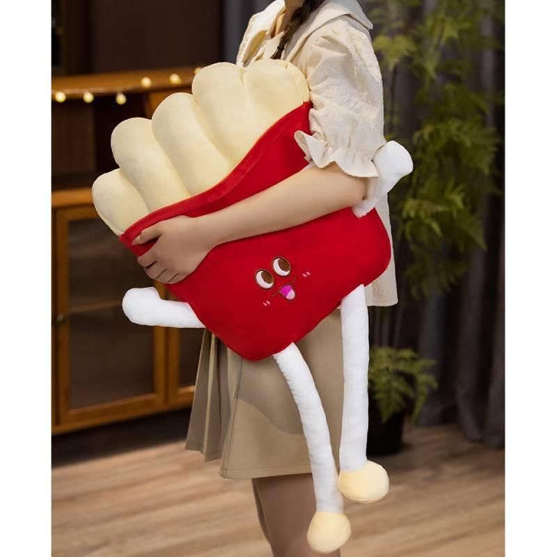 Fries Hamburg French Plush Toy Cartoon Gourmet Stuffed Doll Gift Decoration