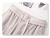 2024 New Beige Wool Blend Women's Wide-Leg Pants - Autumn/Winter Casual Straight-Leg Style